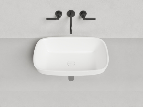 Раковина из искусственного камня S-Stone Salini MAREA 1802202MF 60х40 полувстраиваемая цвет мультиколор - фото 5